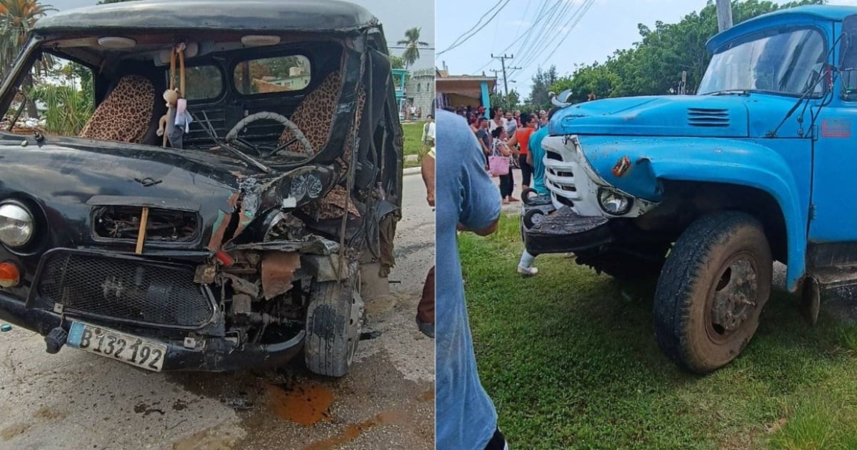 Un lesionado tras choque entre camión y pipa en Trinidad