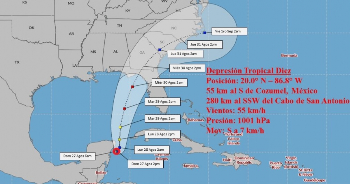 Alertan De Fuertes Lluvias En Occidente De Cuba Por Depresi N Tropical