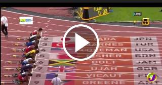 Bolt, Gatlin y Blake en final del hectómetro de Londres 2017