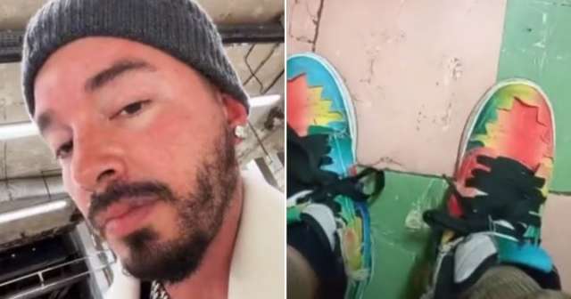 J Balvin le regala sus zapatillas Jordan originales a un niño que criticaron por usar imitaciones