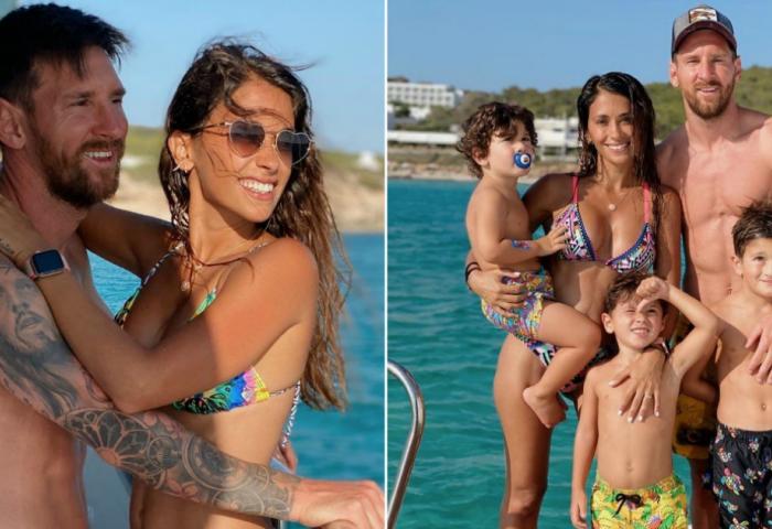 Las Paradisiacas Vacaciones De Leo Messi Y Antonella Roccuzzo Con Sus Hijos En Ibiza