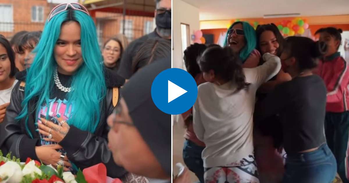 VIDEO – Karol G’s visit to a boarding school for girls in Colombia: “It was an enriching experience”