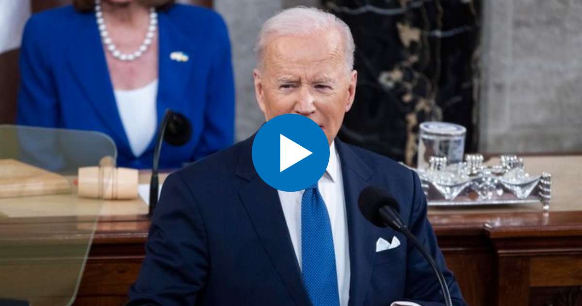 Joe Biden durante el discurso de este martes © YouTube/screenshot-The White House