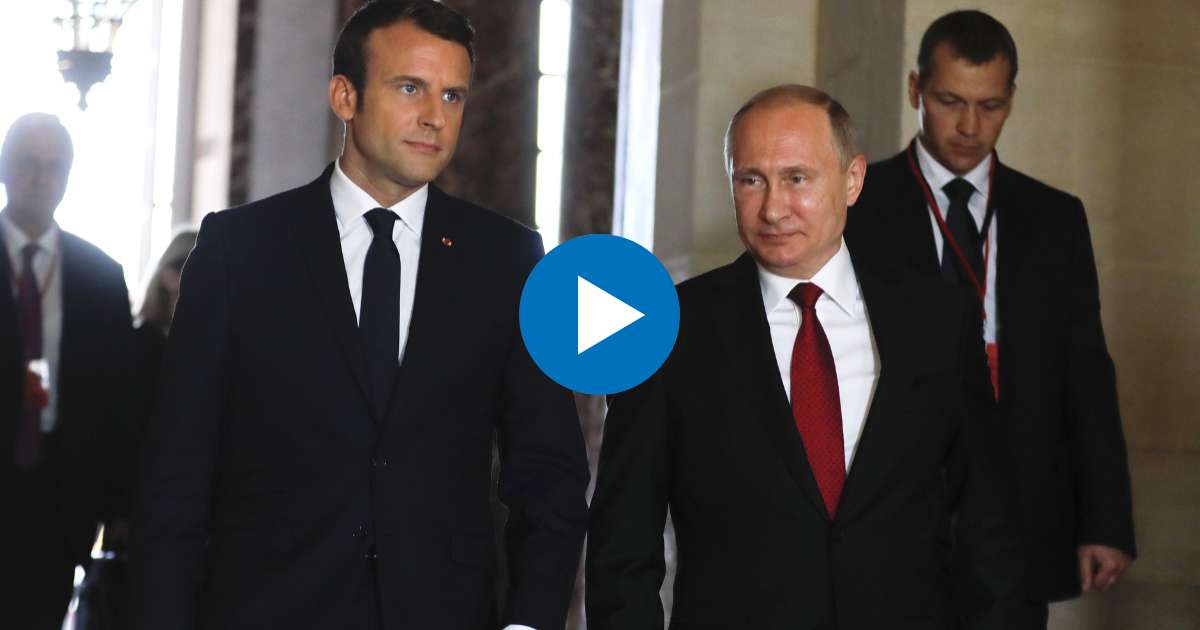 Kremlin vía Wikimedia Commons (Vladimir Putin y Emmanuel en 2017)