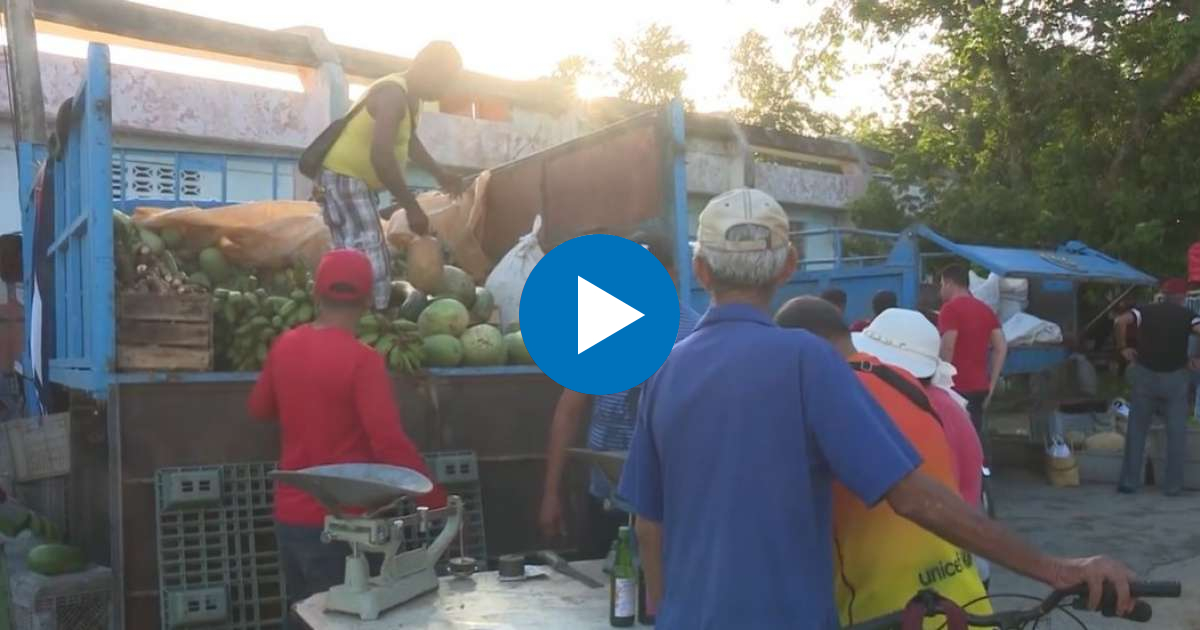Agromercado en Las Tunas © Captura de video de YouTube de Visión Tunera