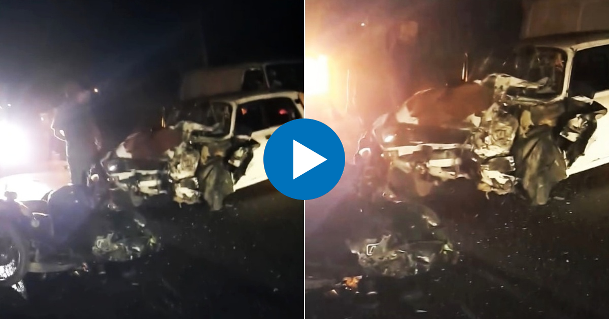Escena del accidente © Collage Facebook/Accidentes Buses & Camiones