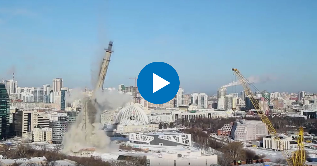 Dinamitan una enorme torre de televisión en Rusia