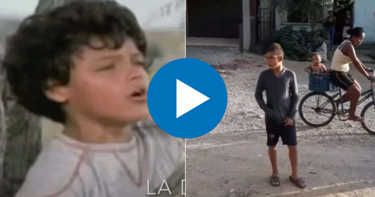 Niño cubano cantando 