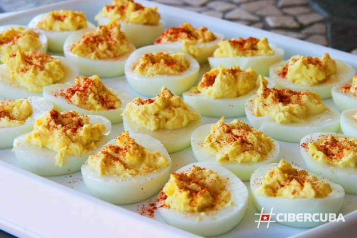 Receta de Huevos rellenos - CiberCuba Cocina