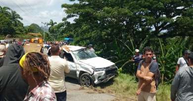 Accidente en Guantánamo de auto de turismo presuntamente robado