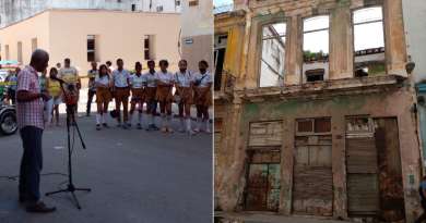 Celebran aniversario de zarzuela Cecilia Valdés frente a ruinas de la casa de Gonzalo Roig en La Habana