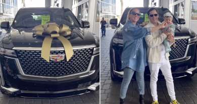 Srta Dayana le regala un Cadillac a su pareja por su cumpleaños
