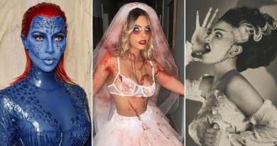 Desde Kim Kardashian hasta Rauw Alejandro: Los mejores disfraces de los famosos de Halloween 2022