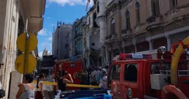 Tres familias afectadas por derrumbe en edificio de La Habana Vieja