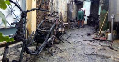 Incendio de motorina provoca lesiones graves en una mujer y destruye ocho viviendas en el Cerro