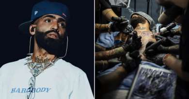 Arcángel pasa por anestesia general para tatuarse a su hermano en el primer aniversario de su muerte