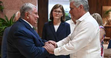 Díaz-Canel recibe a Igor Sechin, director ejecutivo de la petrolera rusa Rosneft
