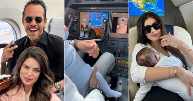 El tierno vídeo de Marc Anthony con su bebé en la cabina de su avión