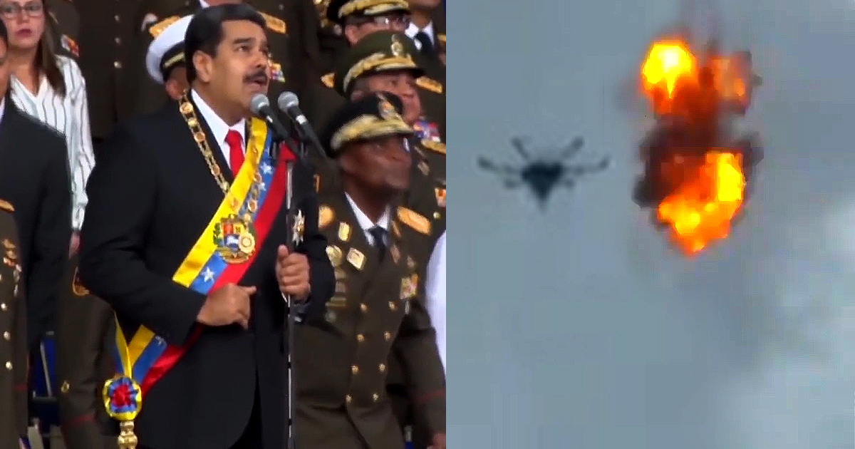 Captan el momento de la explosión del dron en el ataque contra Maduro  (+VÍDEO)