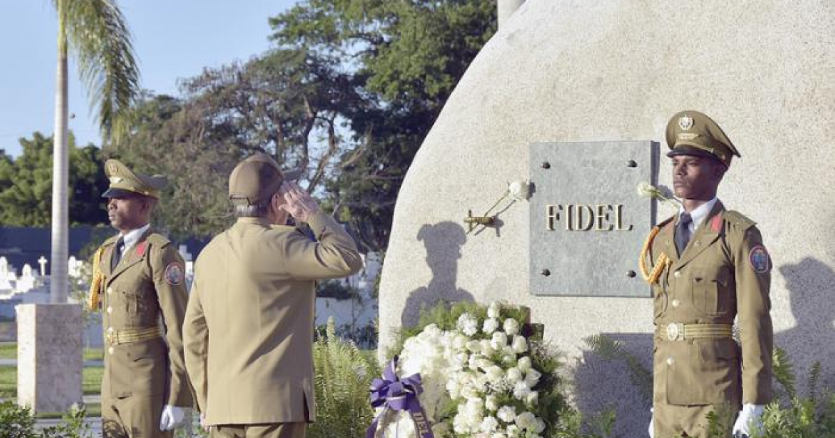 La tapa de la piedra-tumba de Castro es de mármol de Guatemala. © Granma.