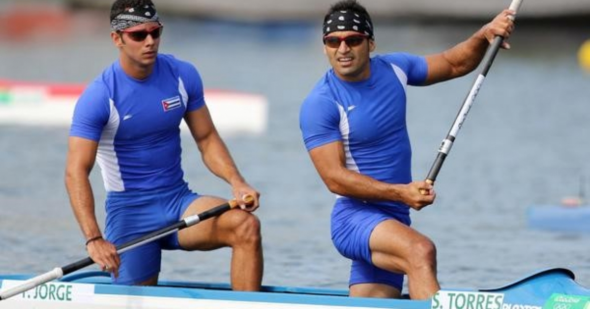 Canoistas Serguey Torres y Fernando Dayán Jorge en en las Olimpiadas de Río de Janeiro © ACN
