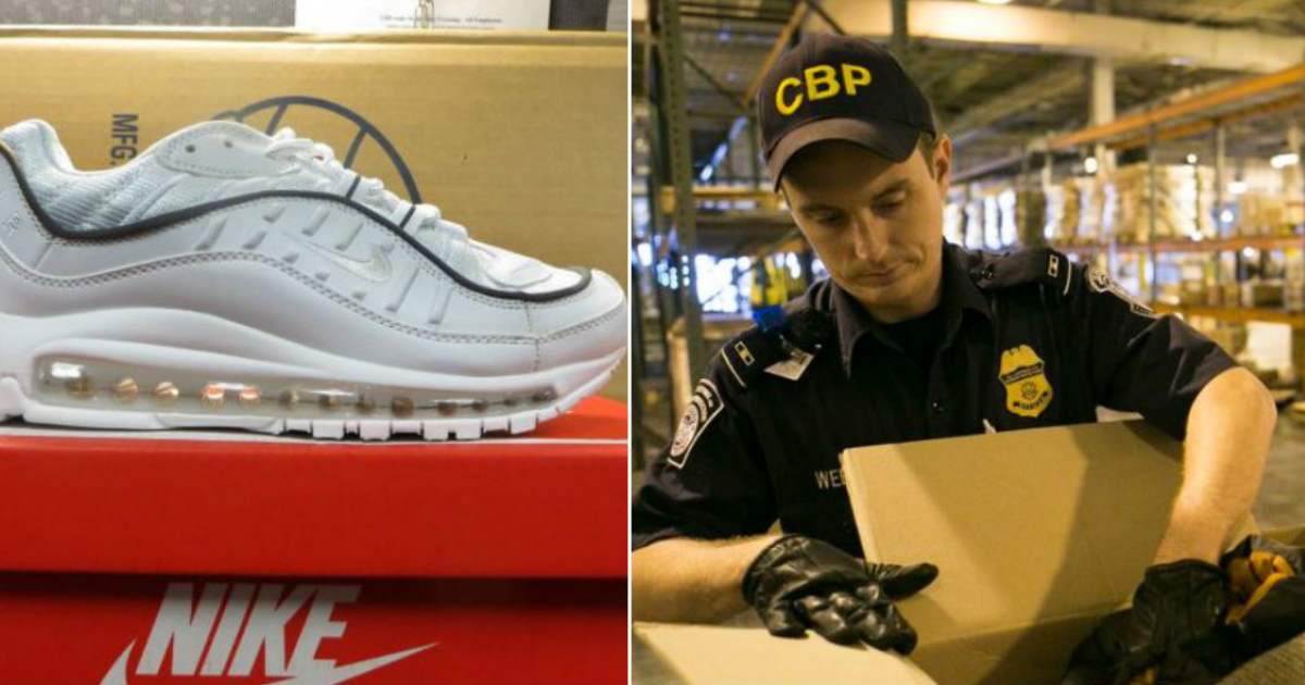 Incautan 9 mil pares de zapatos Nike falsos en contrabando Incautan 9 mil pares de zapatos Nike falsos en contrabando