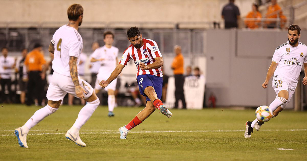 Diego Costa fue una tromba. © Atlético de Madrid/Twitter.