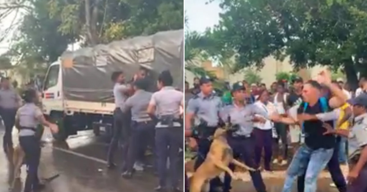 Con patadas y golpes reprimió la policía cubana a los ciudadanos de