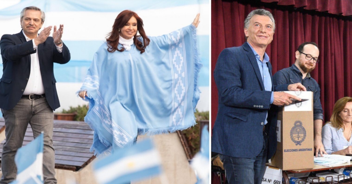 Collage con Twitter / Alberto Fernández y Mauricio Macri