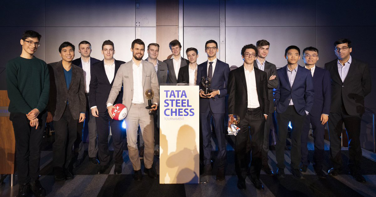 14 por un trono. © Tata Steel Chess/Twitter.
