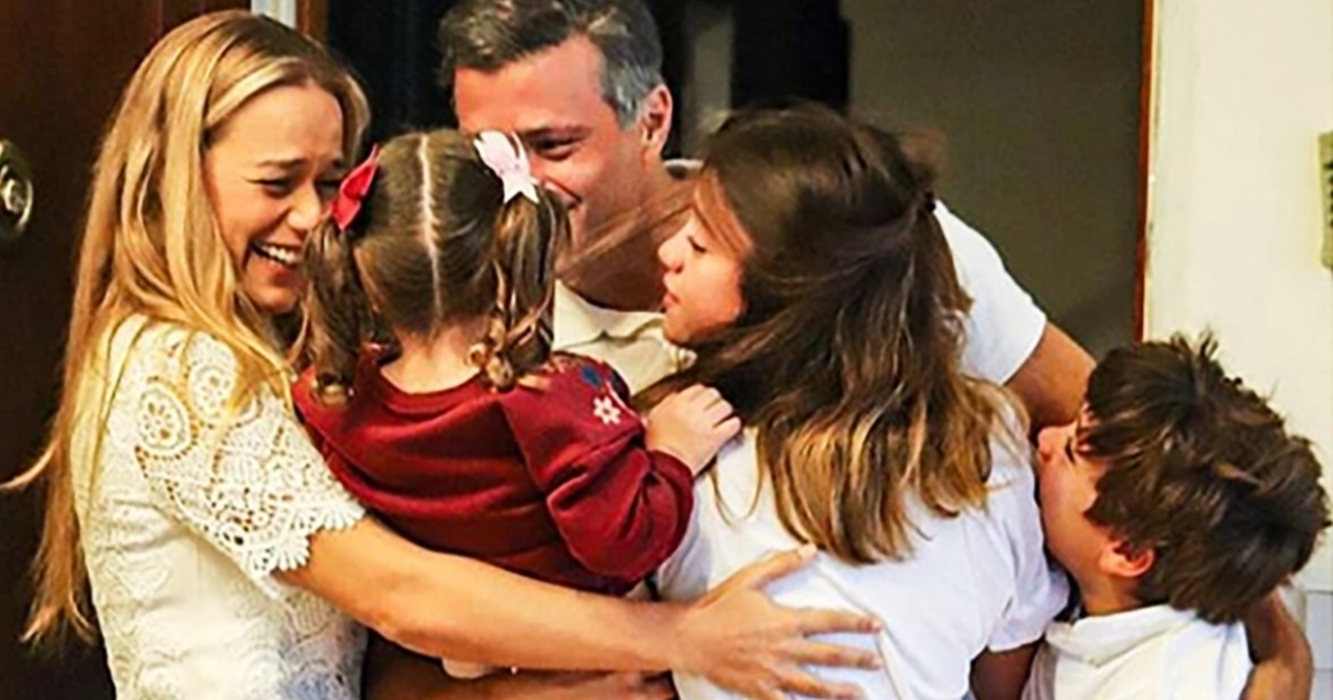 Llegada de Leopoldo López al domicilio familiar en Madrid © Instagram / Leopoldo López