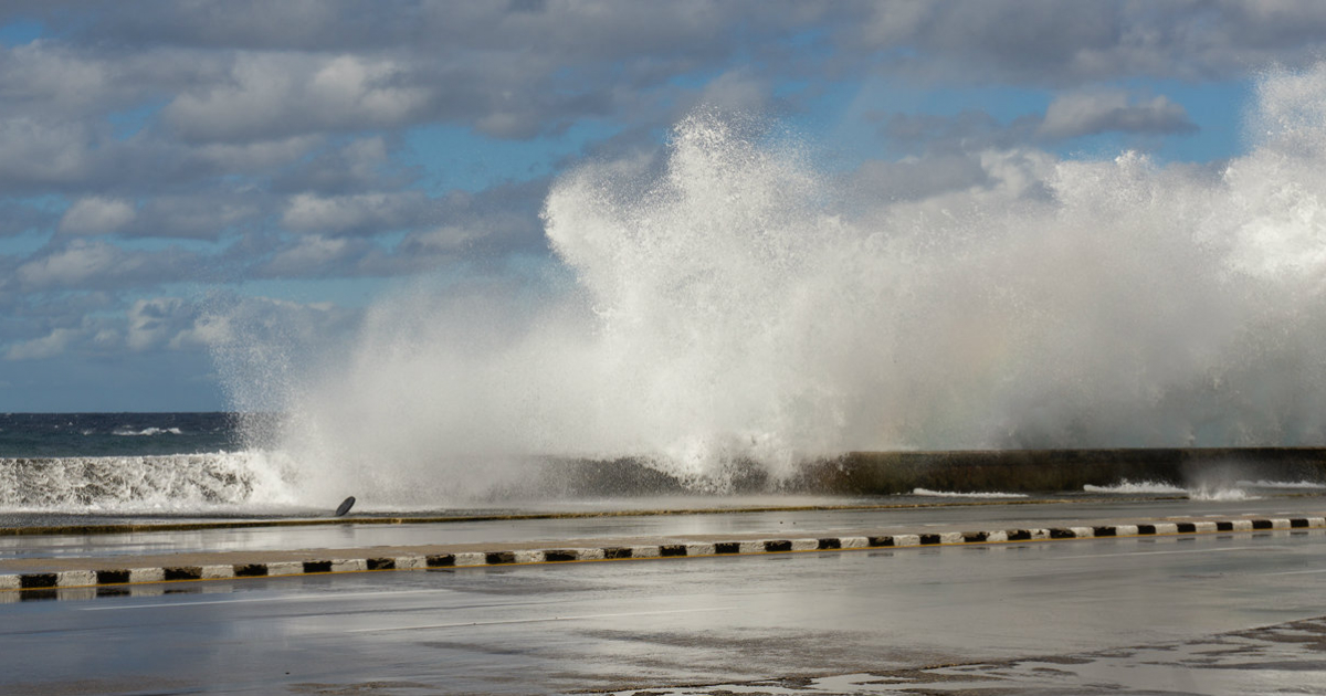 Pronostican inundaciones costeras en La Habana y el occidente de Cuba