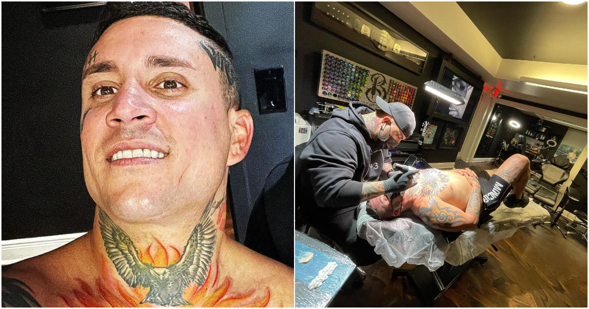 Osmani García repairs his huge “I’m Miami” tattoo and shows the result