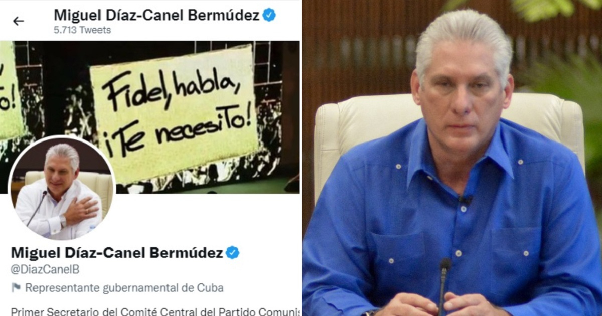 Miguel Díaz-Canel cambió su foto de portada en Twitter recientemente. © Twitter de Miguel Díaz-Canel / Cubadebate 