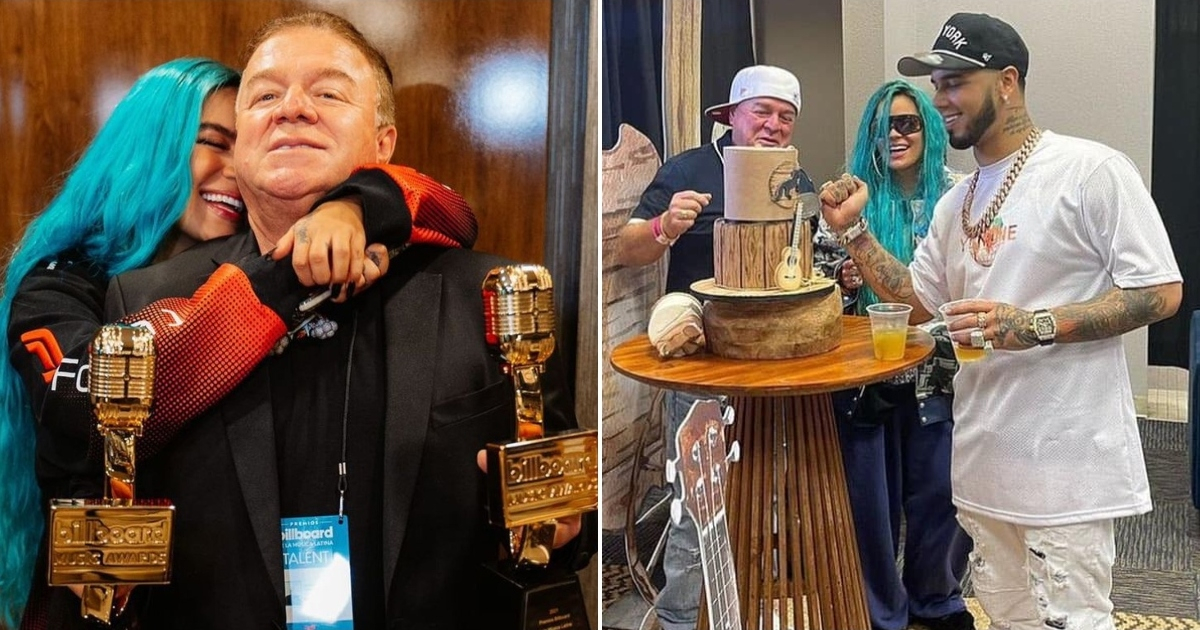 Padre de Karol G celebra su cumpleaños con ella y Anuel AA tras su  reencuentro sobre el escenario