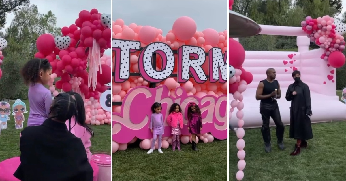 La fiesta de cumpleaños de Chicago y Stormi en casa de Kylie Jenner © Redes sociales de los asistentes