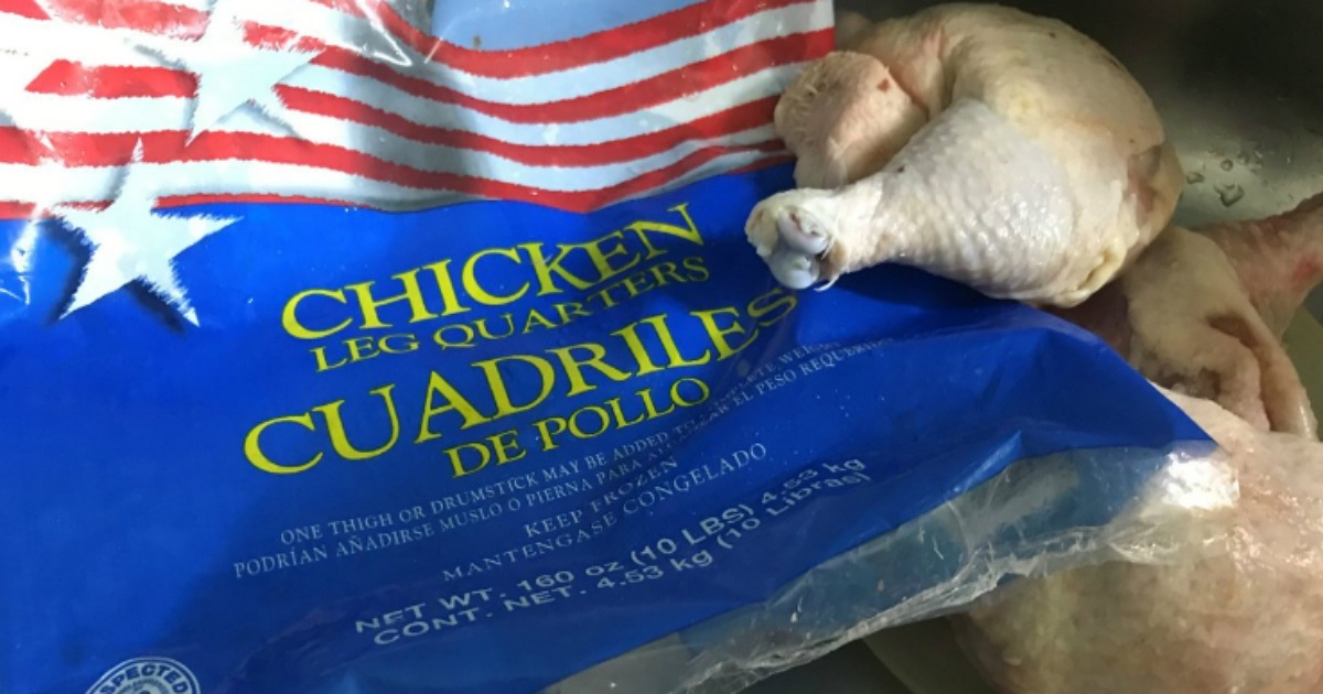 Exportaciones de pollo de EE.UU. a Cuba. © CiberCuba