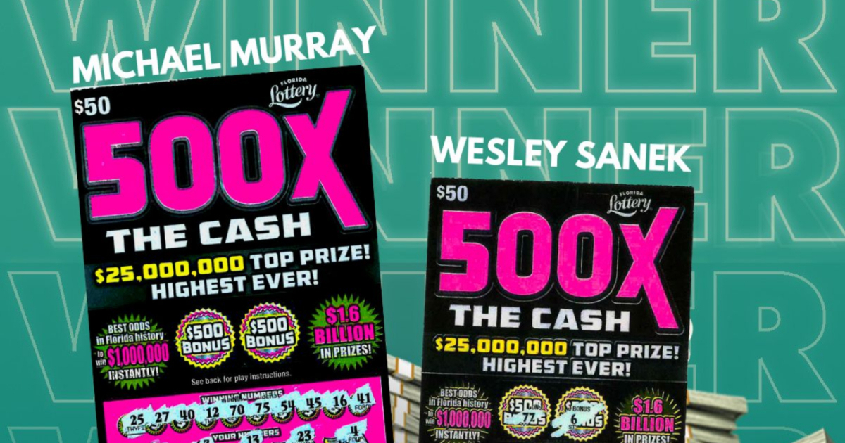 Two Floridians Win $1 Million With A Scratch-Off