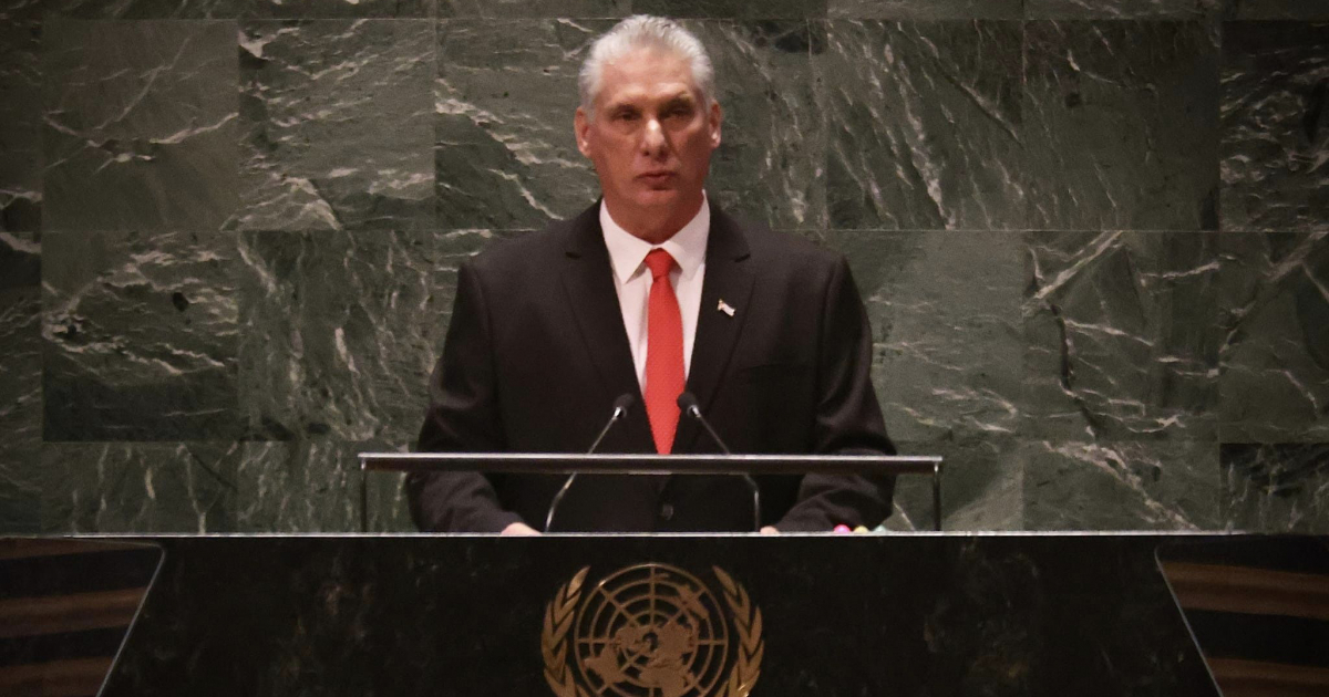 Díaz-Canel habla en la ONU este lunes © Facebook / Presidencia Cuba