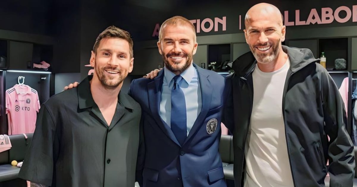 Leo Messi, Beckham y Zidane © Instagram / Leo Messi