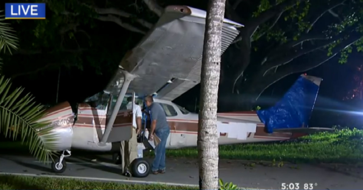 Una realiza milagroso aterrizaje de emergencia en Key Biscayne